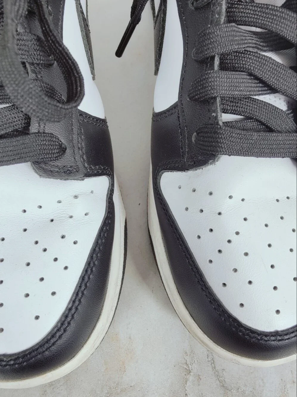 Nike Men's Dunk Low Retro 'Panda' Sneakers, Black White, Sz 6.5